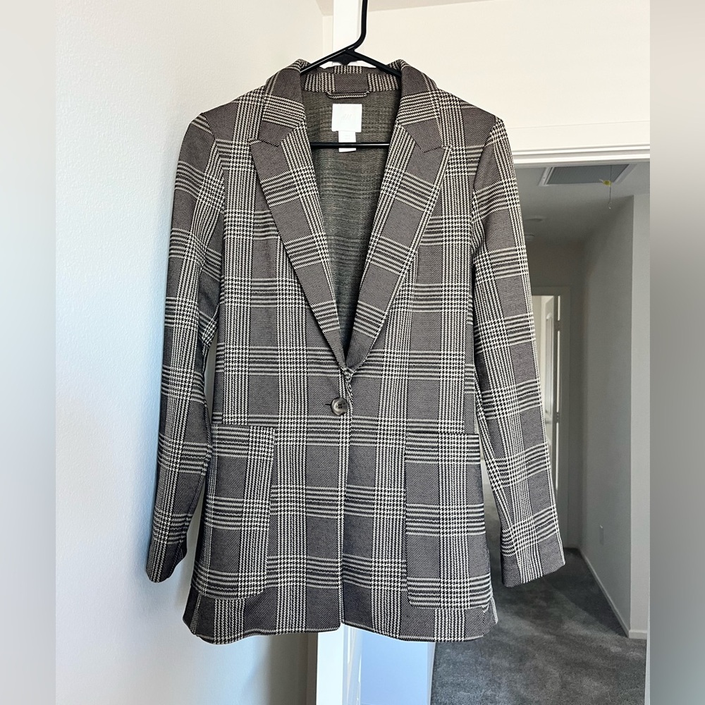 H&M Checkered Blazer